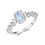 925 Silver Gold Plated Oval Moonstone Ring Size 5-12 5