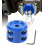Rubber Winch Stopper for Synthetic Rope Blue with Stainless 1