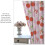 Bow Curtains Retro Pink Cherry Print 55" W x 39" L 4