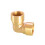 Brass Elbow Connector Threaded Gold 3 Types 1