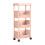 4-Tier Rolling Cart with Wheels for Office Kitchen Living 4