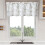 Semi-Sheer Kitchen Curtain Valance Brambleberry Pattern 2