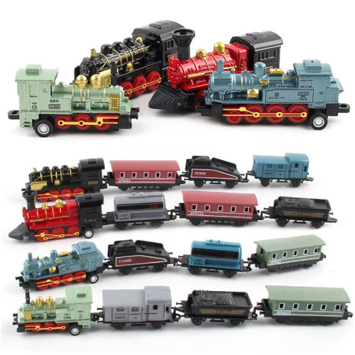 Alloy Steam Train Model Toy for Kids STEM Learning