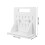 Pegboard Display Stand Storage Organizer White Wood Plastic 2