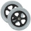 Round Wheelchair Wheels Replacement Grey Iron 2 Pcs 8