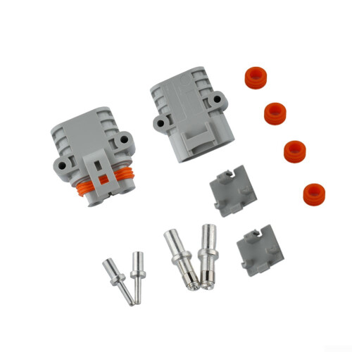 FOR Anderson 50A 600V 10AWG Grey Forklift Cable Plug Pair