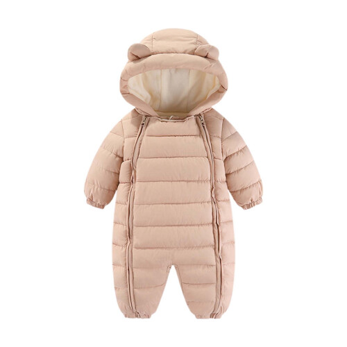 Puffer Jacket for Infant with Ear Hood, Fleece-Lined,