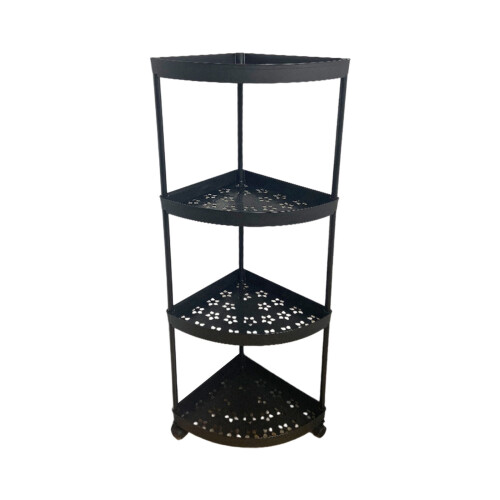 Freestanding Corner Storage Rack Bathroom Toiletries Shelf 1