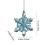 Blue Snowflake Pendant Ornament Weather-Resistant 3