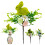 Artificial Easter Flowers and Berries Stem 10 inch 1 piece 7