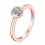 Moissanite Ring Sterling Silver Solitaire 0.5 Ct 1