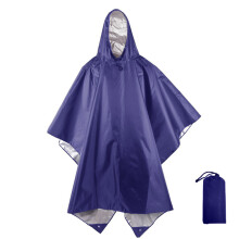 (A3) Military Hooded Rain Poncho 3 In 1, Tent Rain Cover For Hiking Motorcycle Outdoor