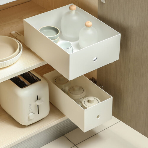 Dresser Drawer Slides White 4-Piece Set 2