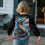 Girls Ruffle Shoulder Sweatshirt Long Sleeve Crewneck 4