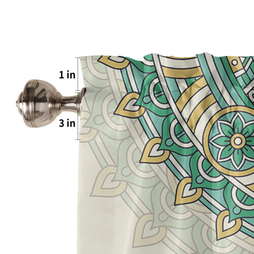 Mandala Pattern Ethnic Retro Curtain 2-Pack 2