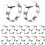 Blank Finger Rings Flat Round Ring Blanks 20 pcs 7