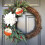 Shiny Glitter Glass Ornaments Orange 2-Pack 6