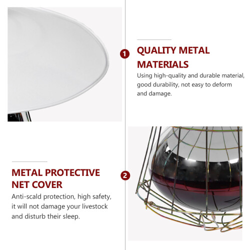 Brooder Heat Lamp Aluminum White 1 Piece 2