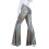 Women's sequined flared pants high waist wide leg 6