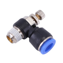 Pneumatic Tube Connector Metal Plastic Quick Connect SL8-02