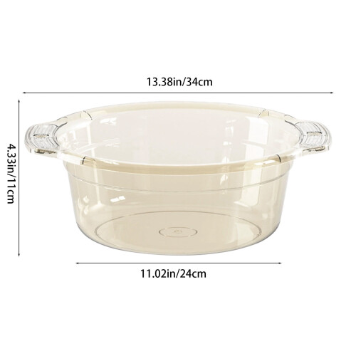 Transparent Plastic Washbasin for Household and Dormitory 1