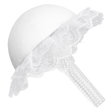 White foam bridal bouquet holder for floral arrangement