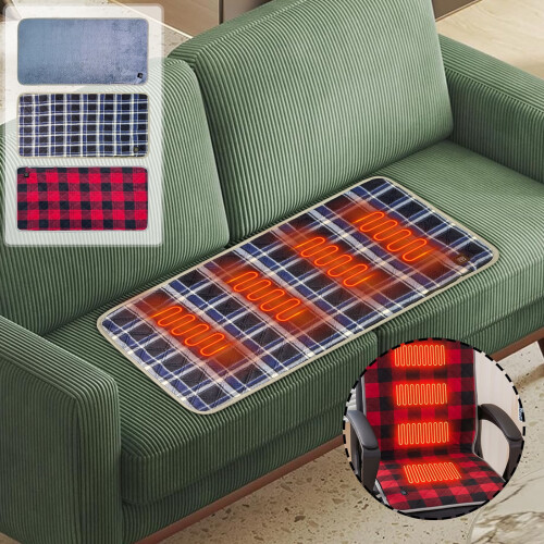 USB Heated Seat Cushion 3-Temp Portable 5V 1