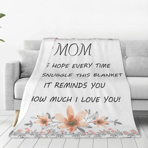 Coperta in flanella morbidissima, 60"x50" per la mamma 1
