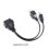 OBD-II Y Splitter Cable for Diagnostic Tool 3 4 6 Pin 2