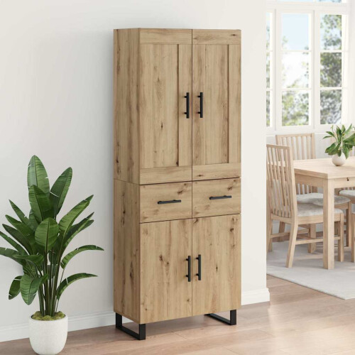 VidaXL vidaXL Highboard 2 stk. Artisan-Eiche 69,5 x 34 x 180 cm 2