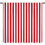 Thermal Curtains Red White Stripe 42x54 Rod Pocket 3