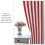 Thermal Curtains Red White Stripe 42x54 Rod Pocket 7