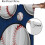 Baseball Curtains Blue Pattern Rod Pocket Thermal Insulated 7