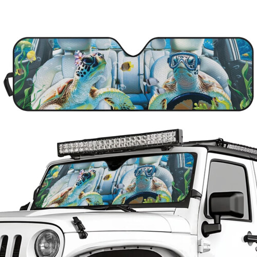 Jeep Wrangler Windshield Sunshade UV-Blocking Heat Shield 1
