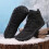 Women's Snow Boots Black Size 7 with Arch Support 6