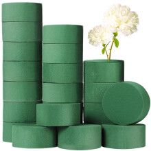 Round Floral Foam Blocks Green Wet 20 PCS