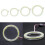 LED COB Angel Eye Headlight 90mm White 2 pcs 4