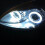 LED COB Angel Eye Headlight 90mm White 2 pcs 5