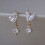 925 Silver Cubic Zirconia Drop Earrings Gold 1
