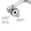 Universal Swivel Faucet Extender with Filter Silver 1080 3