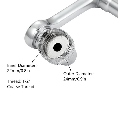 Universal Swivel Faucet Extender with Filter Silver 1080 2