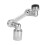 Universal Swivel Faucet Extender with Filter Silver 1080 5