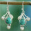 Boho Drop Earrings 925 Silver Tourmaline Pair 3