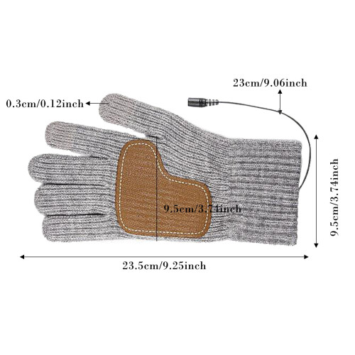 Heated Thermal Gloves Rechargeable 5V USB Touchscreen 1