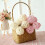 LED Rattan Ball String Lights 3M 20 Pink Warm White Balls 1