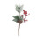 Red Berry and Pine Artificial Holly Stems 12 inch 1