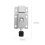 Latch Locks for Interior Doors Silver 8 pcs 3.1 x 1.5 in 2