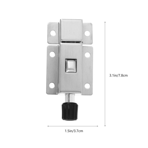 Latch Locks for Interior Doors Silver 8 pcs 3.1 x 1.5 in 1