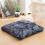 Boho Meditation Cushion Paisley Square 22 x 22 inches 4
