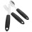 Supvox Adaptive Utensils for Elderly Care Black 3-Piece Set 6